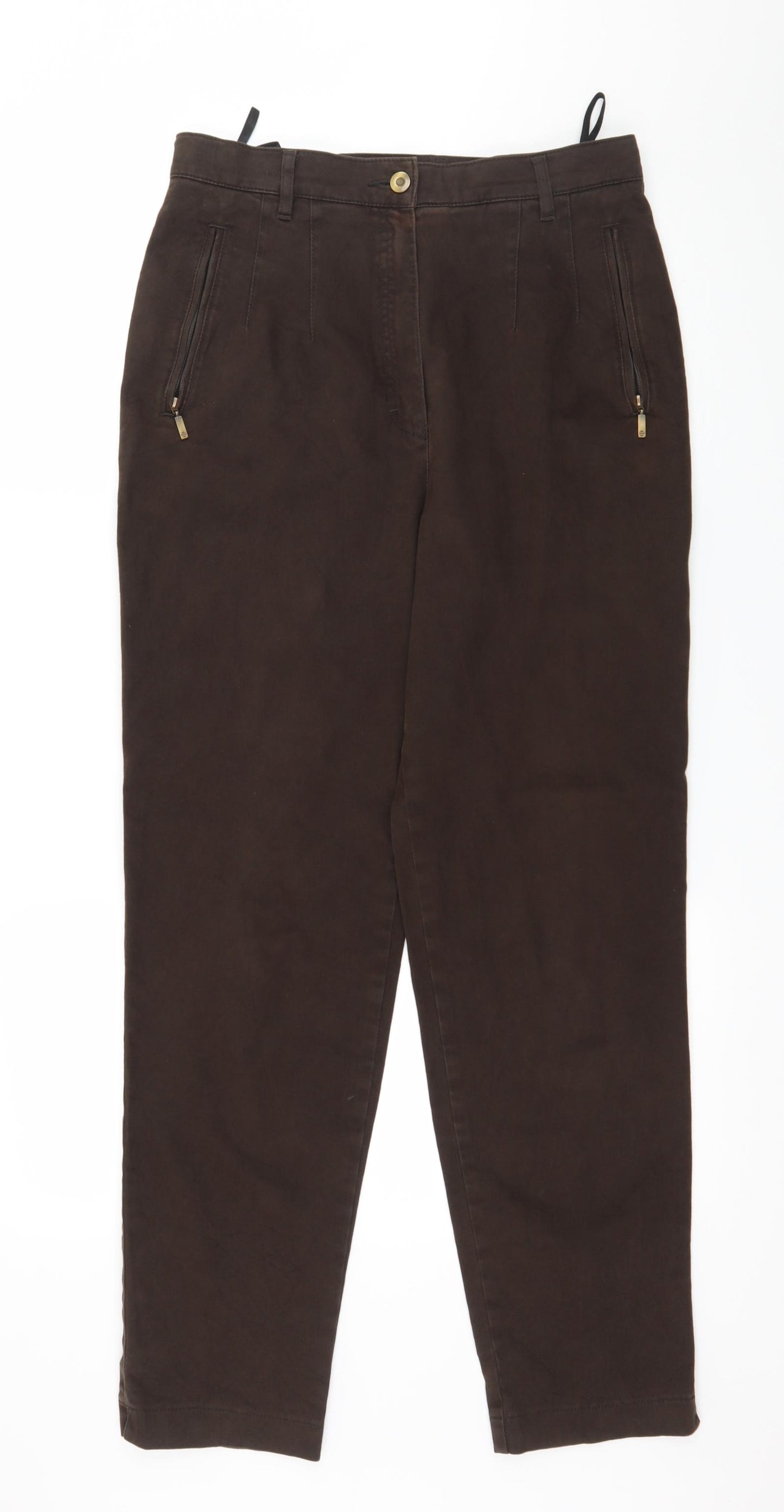 Zaffri Womens Brown   Trousers  Size 14 L30 in