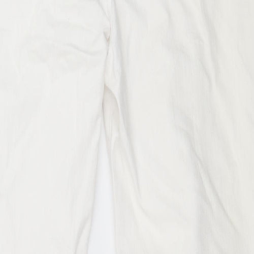 Per Una Womens White  Denim Straight Jeans Size 14 L29 in