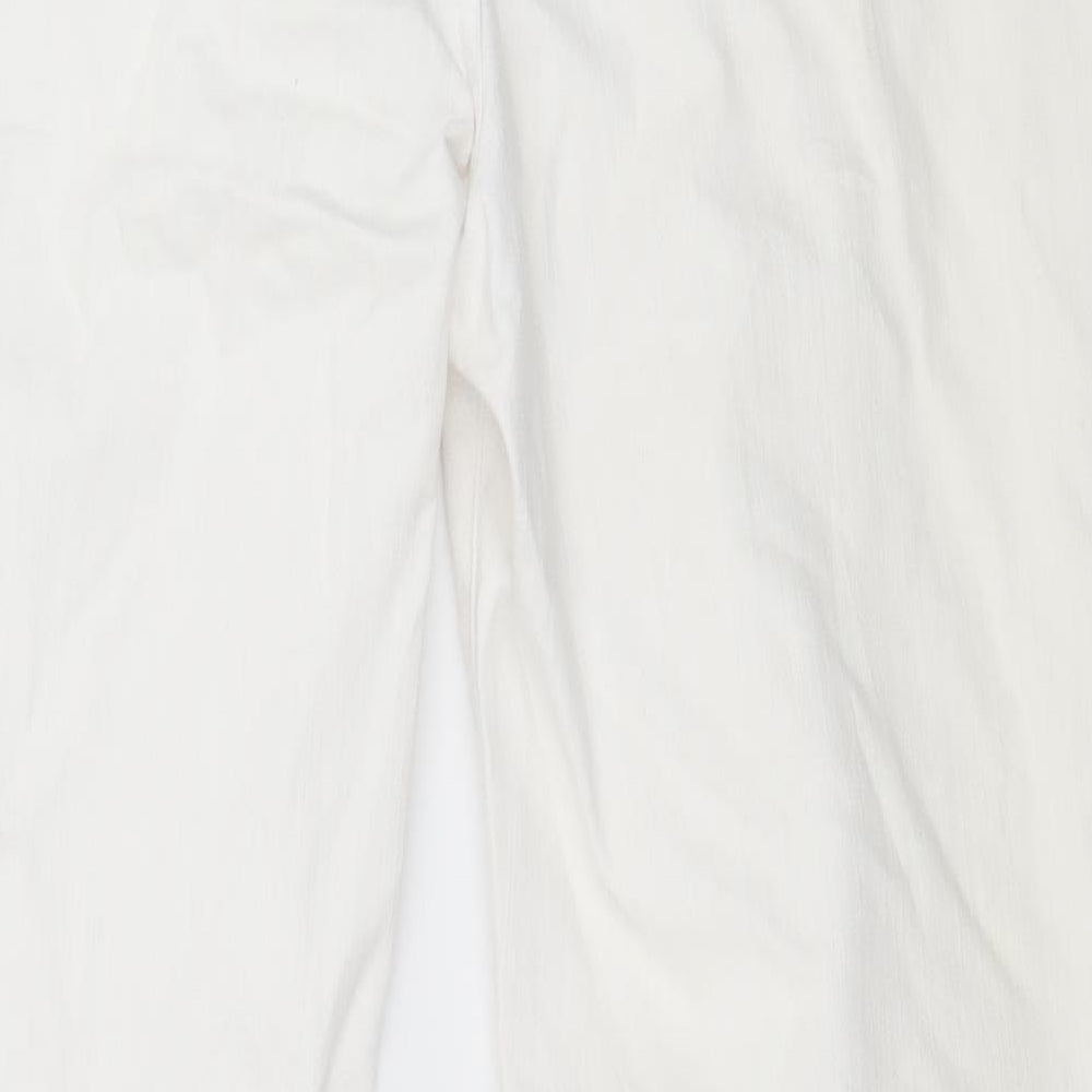Per Una Womens White  Denim Straight Jeans Size 14 L29 in