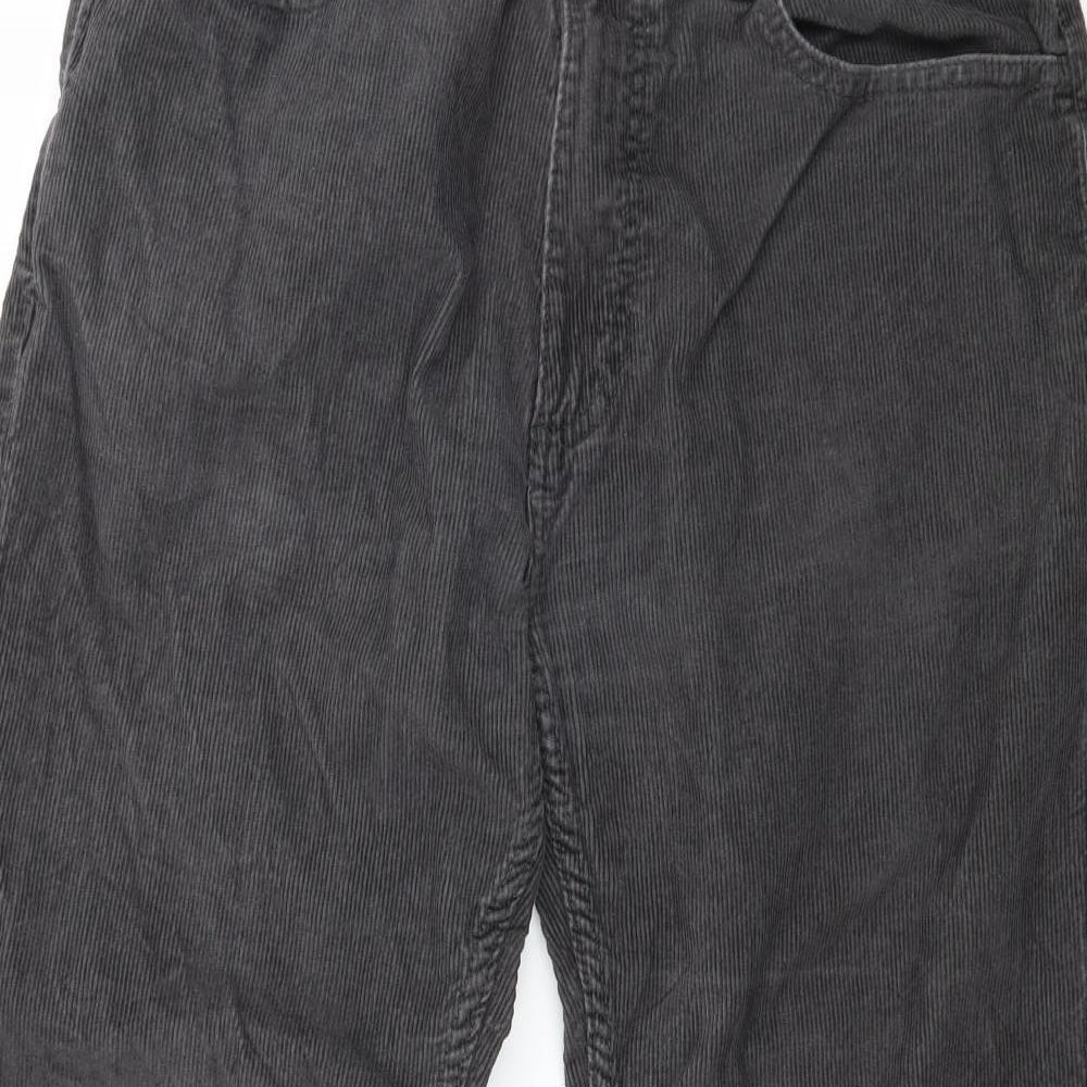 TU Mens Grey  Corduroy Trousers  Size 34 in L26 in