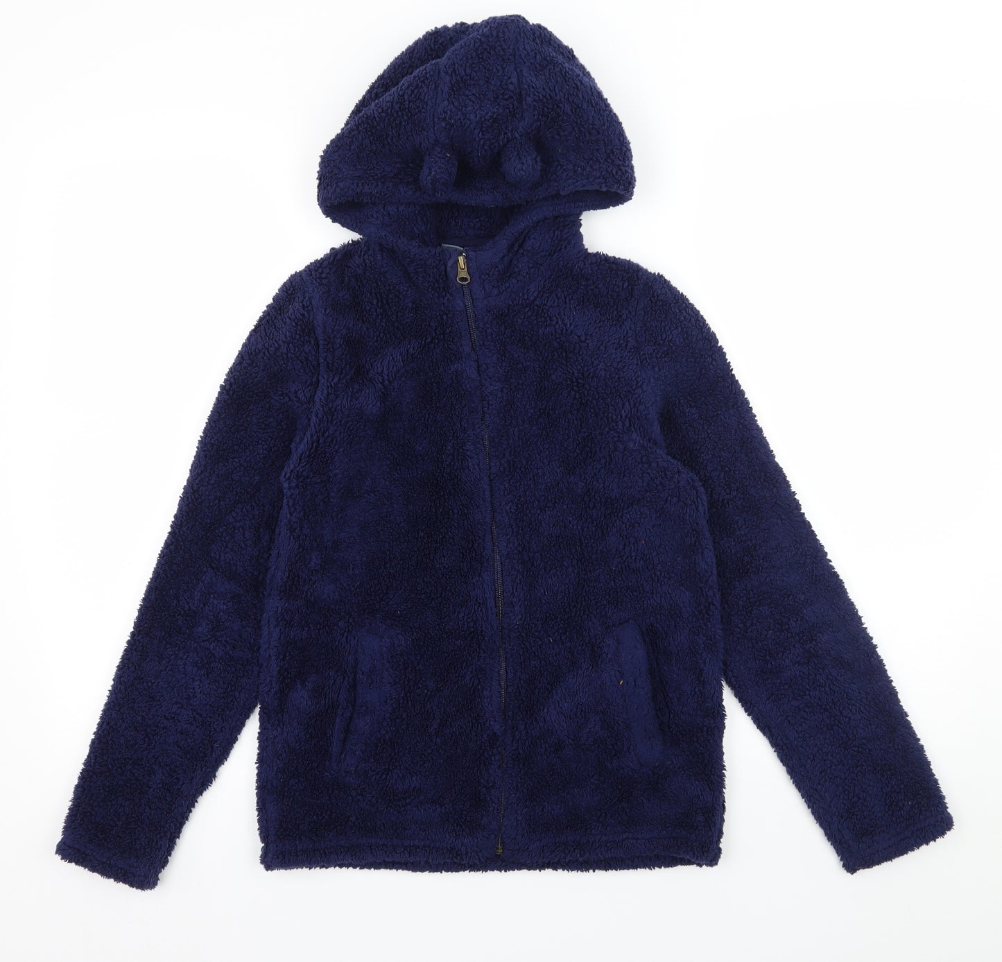 Pepperts Boys Blue  Microfibre Full Zip Hoodie Size 10 Years