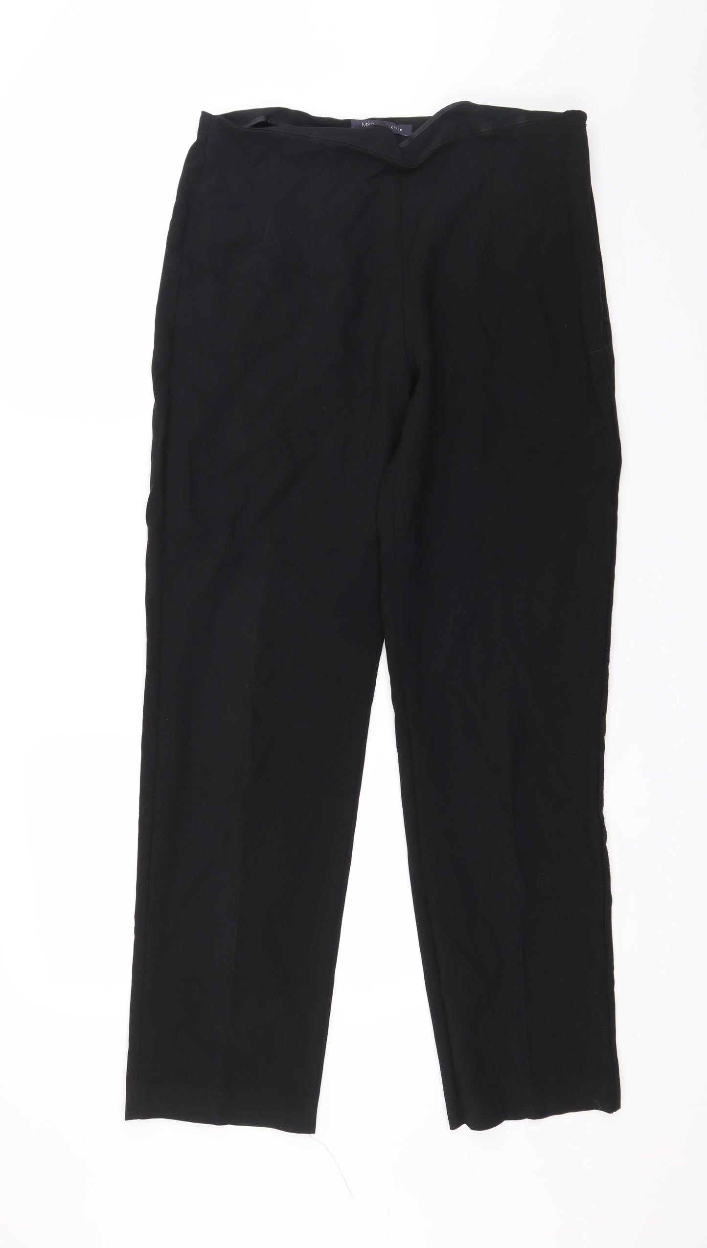 Marks and Spencer Womens Black   Trousers  Size 12 L30 in