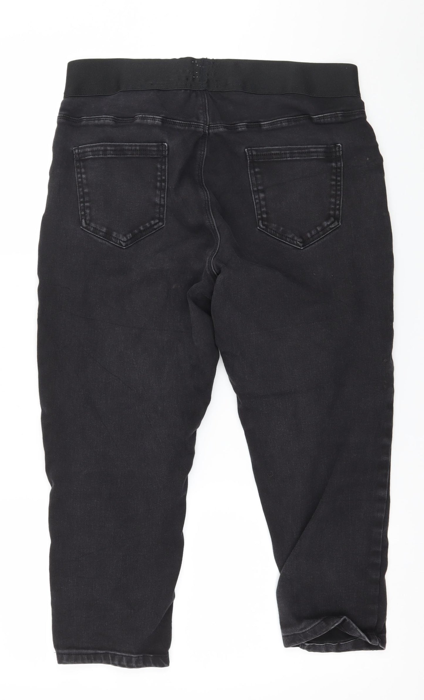 George Womens Black  Denim Cropped Jeans Size 18 L21 in