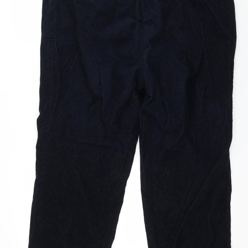 Marks and Spencer Womens Blue  Corduroy Trousers  Size 18 L29 in