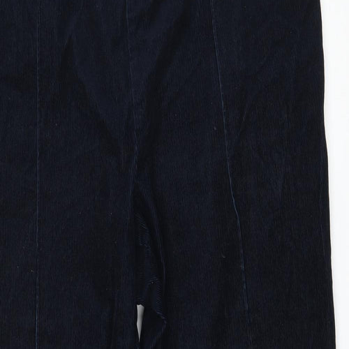 Marks and Spencer Womens Blue  Corduroy Trousers  Size 18 L29 in