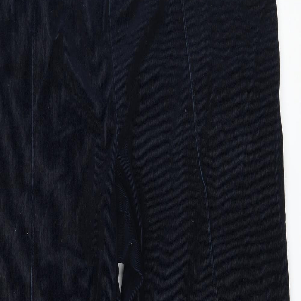 Marks and Spencer Womens Blue  Corduroy Trousers  Size 18 L29 in