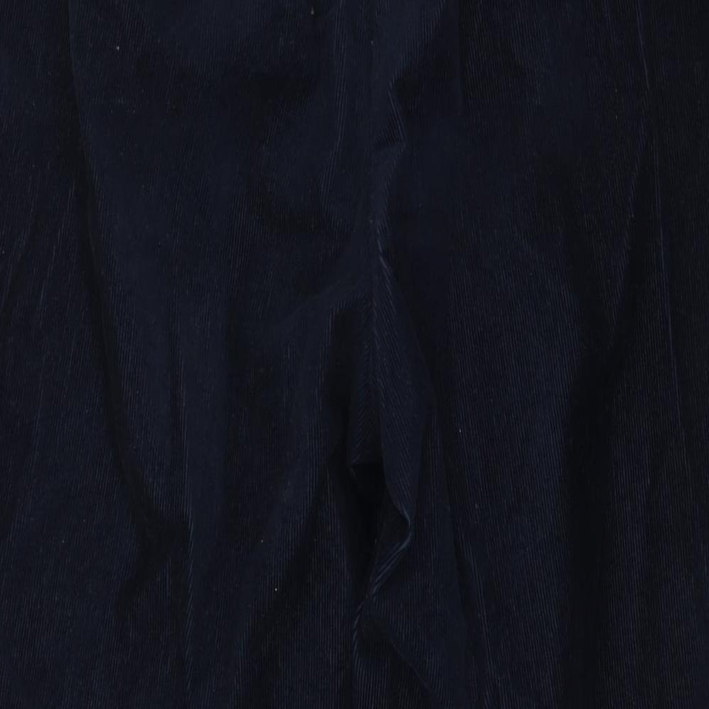 Marks and Spencer Womens Blue  Corduroy Trousers  Size 18 L29 in