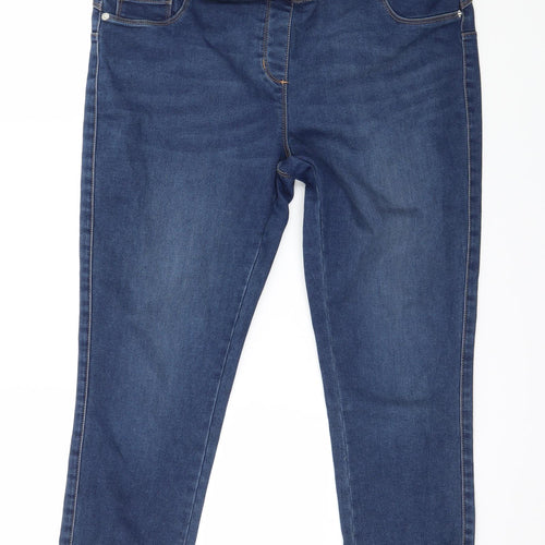 Preworn Womens Blue  Denim Jegging Jeans Size 32 in L24 in