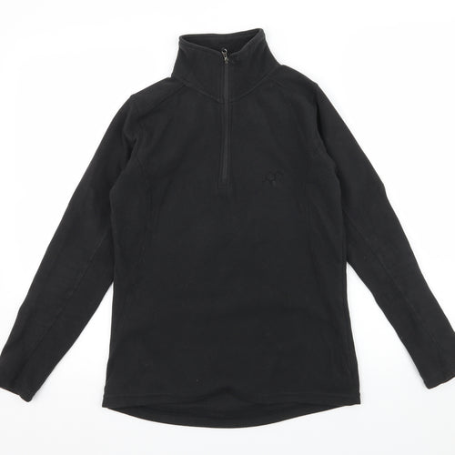 Technicals Womens Black  Fleece Pullover Sweatshirt Size 8