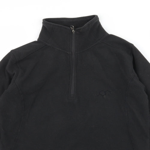 Technicals Womens Black  Fleece Pullover Sweatshirt Size 8