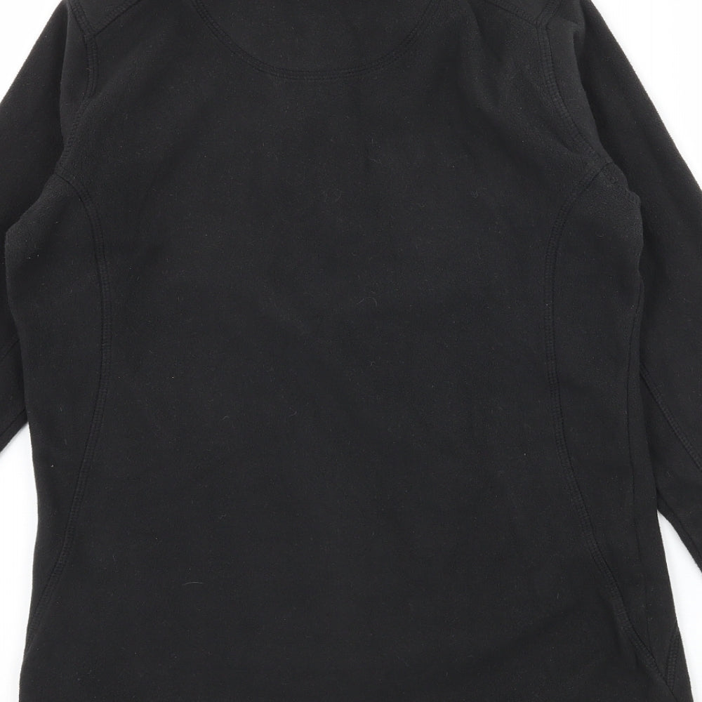 Technicals Womens Black  Fleece Pullover Sweatshirt Size 8