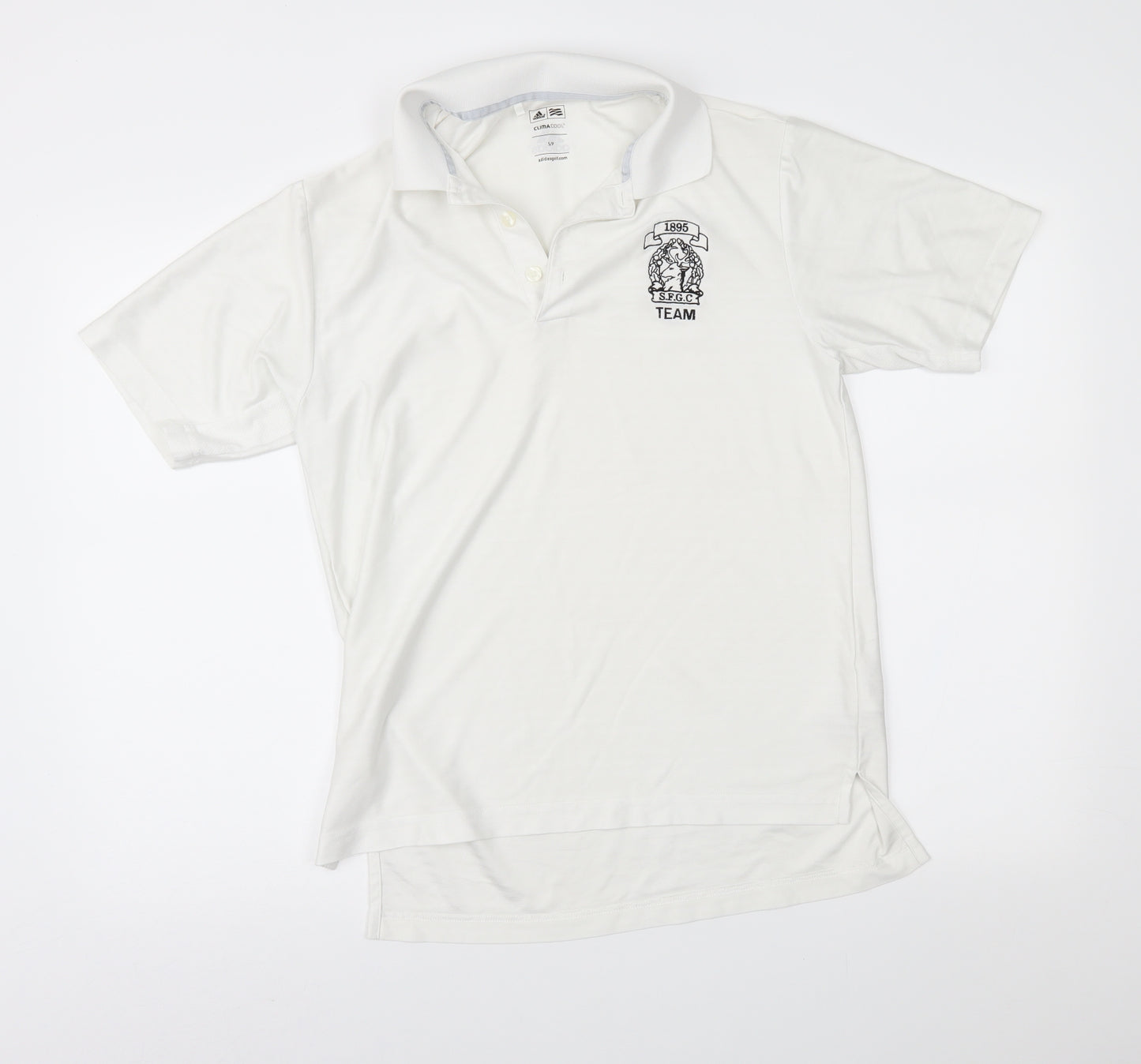 adidas Mens White    Polo Size S