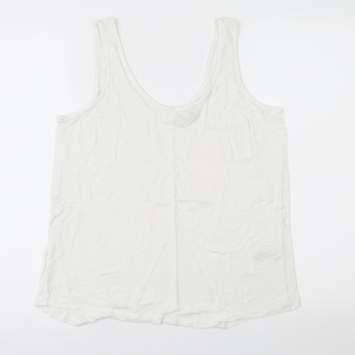 NEXT Womens White   Basic Tank Size 14