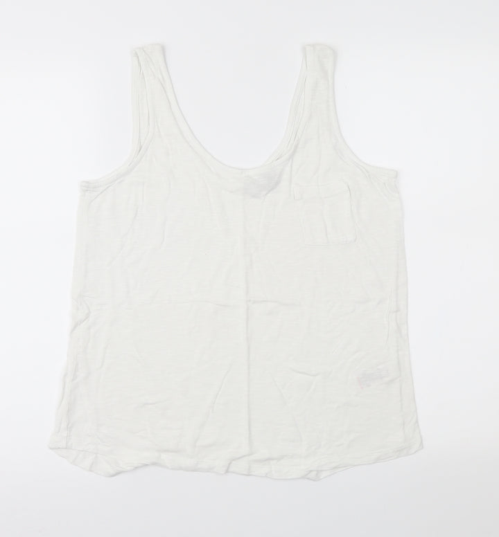 NEXT Womens White   Basic Tank Size 14