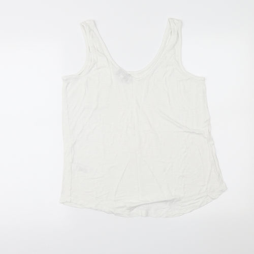 NEXT Womens White   Basic Tank Size 14