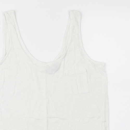 NEXT Womens White   Basic Tank Size 14