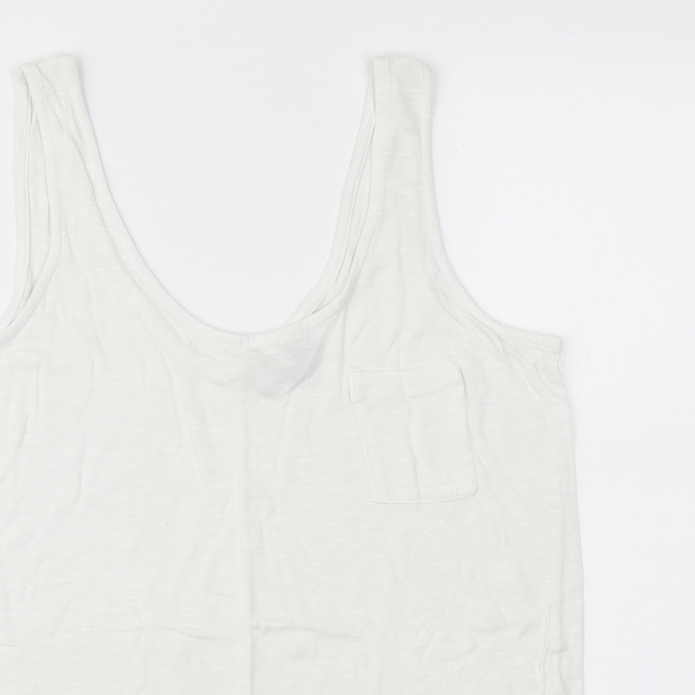 NEXT Womens White   Basic Tank Size 14