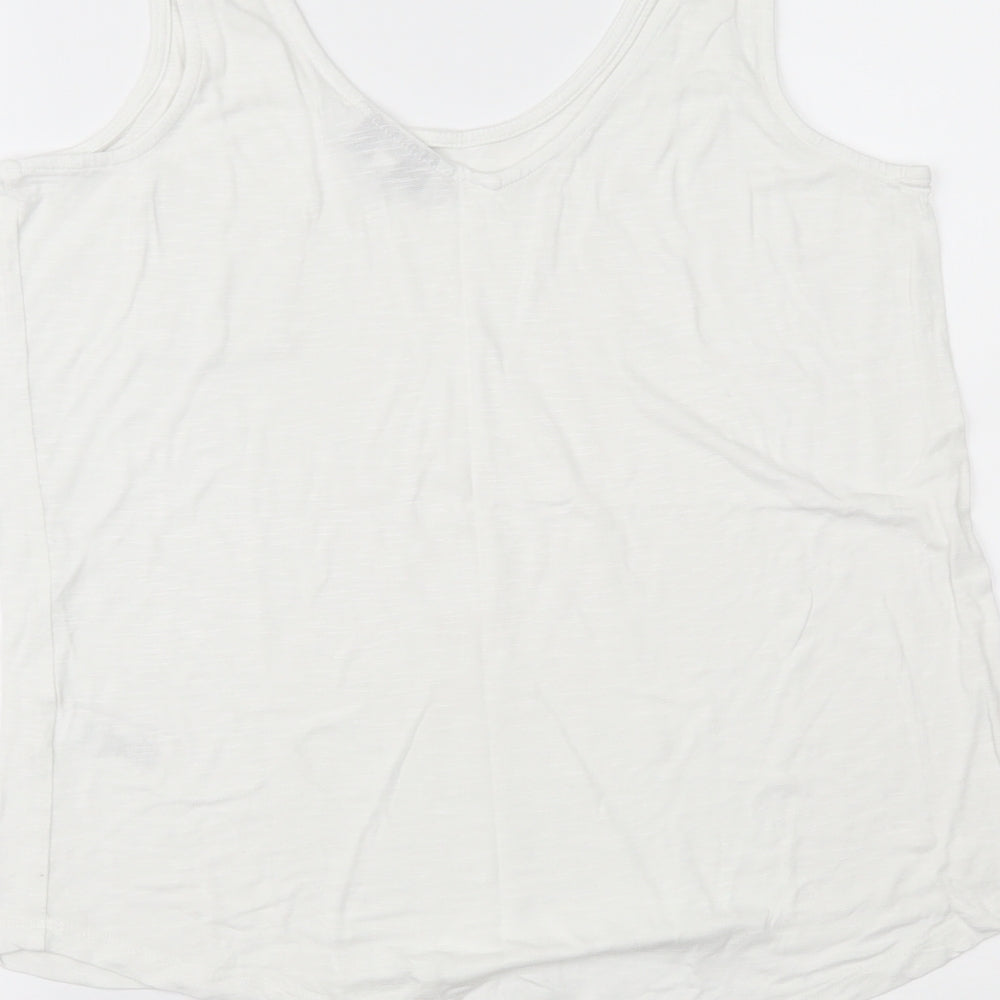 NEXT Womens White   Basic Tank Size 14