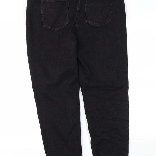 Papaya Womens Black  Denim Straight Jeans Size 16 L28 in