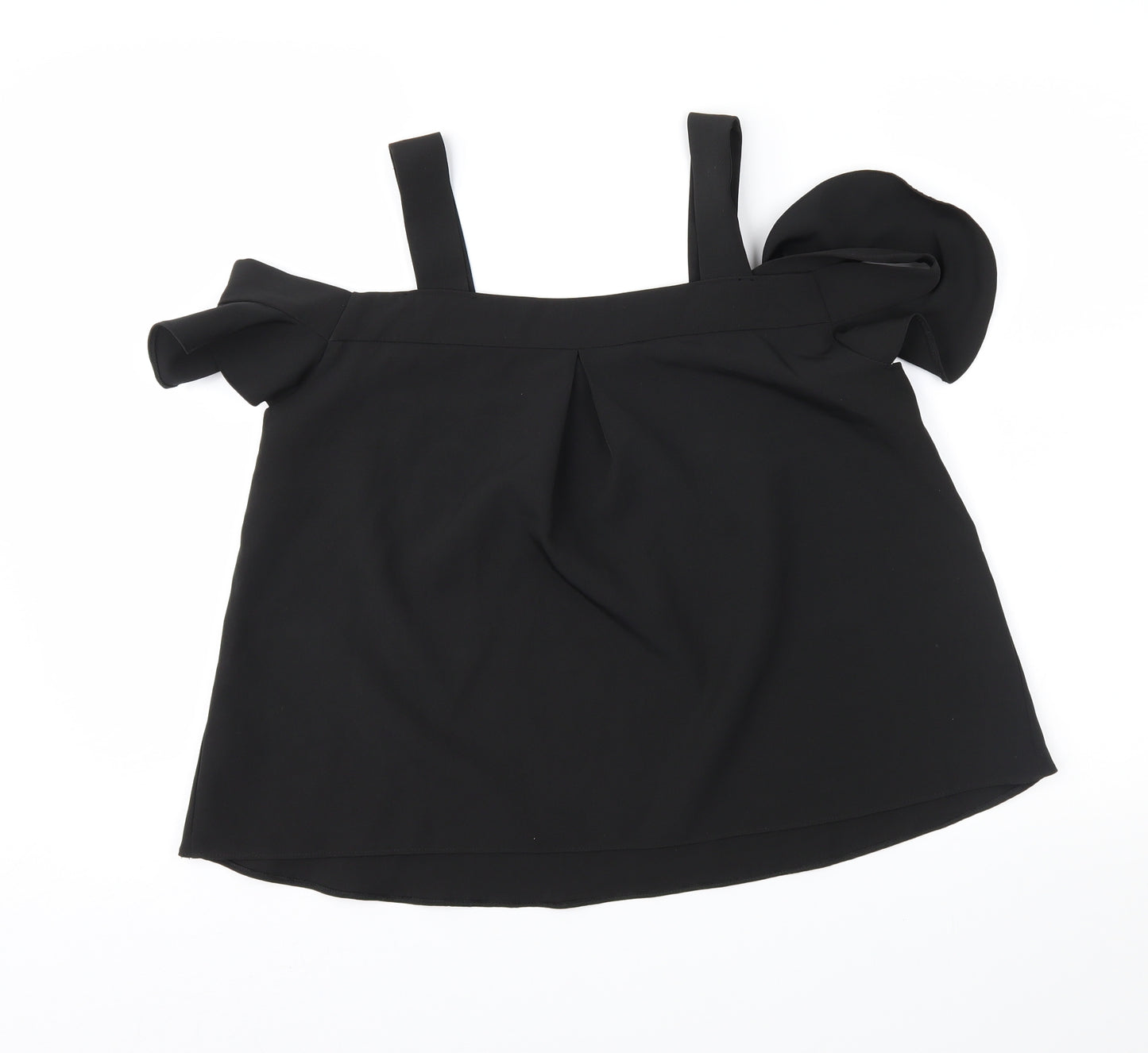 Topshop Womens Black   Basic Blouse Size 8