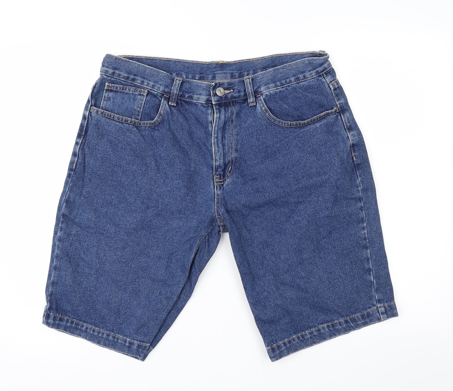 George Mens Blue  Denim Chino Shorts Size 36 in