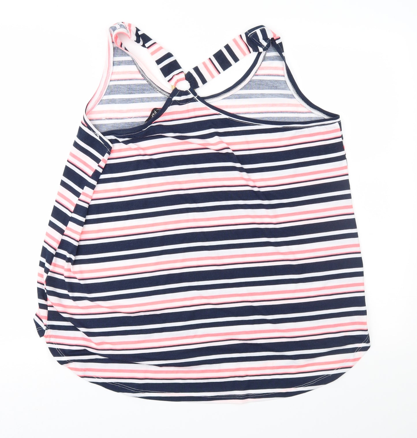 F&F Womens Blue Striped  Basic Tank Size 18