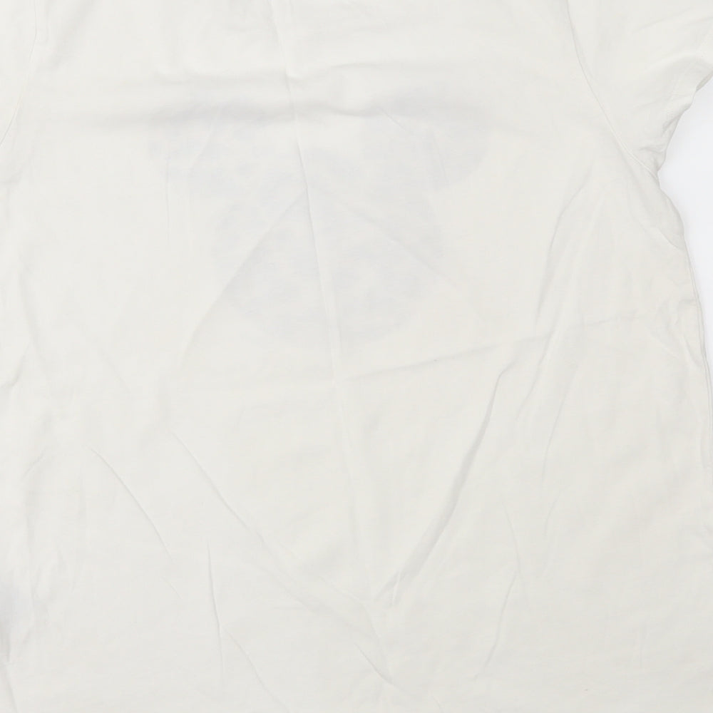H&M Womens Ivory   Basic T-Shirt Size S