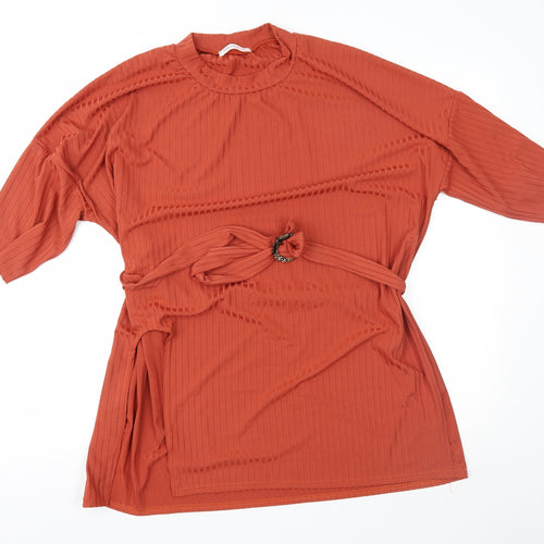 Urban Bliss Womens Brown   Tunic Blouse Size L