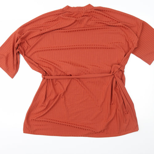 Urban Bliss Womens Brown   Tunic Blouse Size L