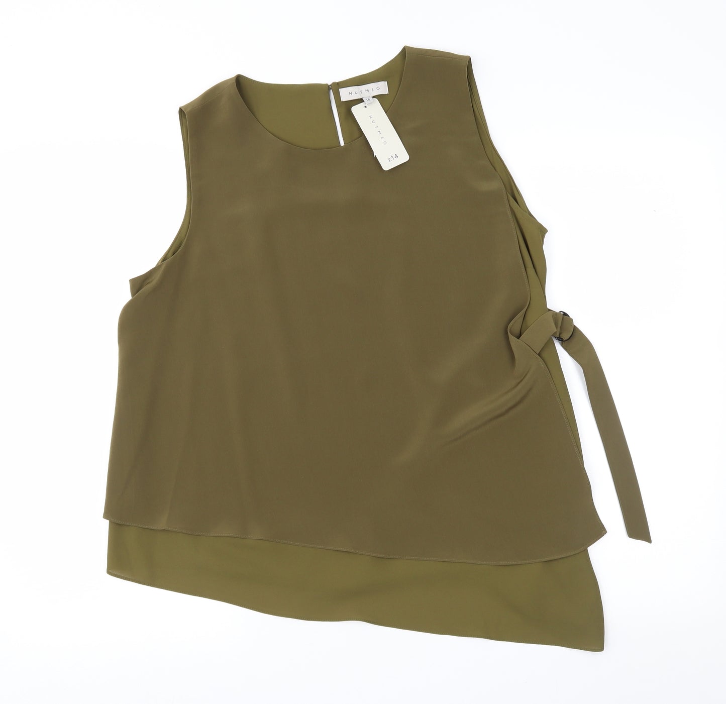 Nutmeg Womens Green   Basic Blouse Size 16