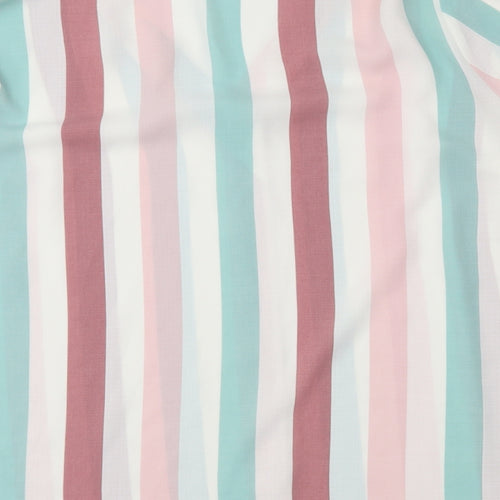 George Womens Ivory Striped  Basic Blouse Size 16