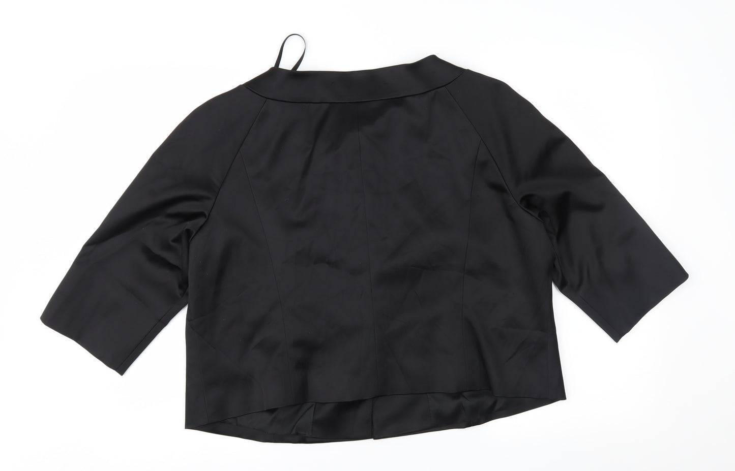 Autograph Womens Black  Satin Jacket  Size 20