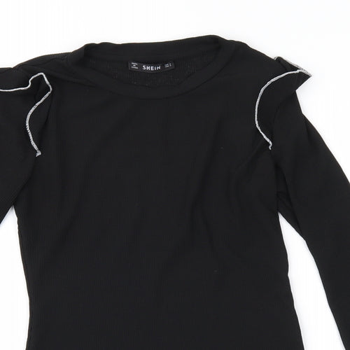 SheIn Womens Black   Basic Blouse Size S