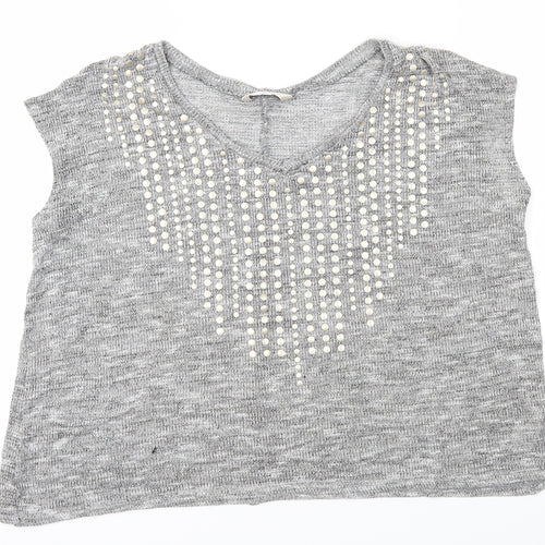 Miss Selfridge Womens Grey   Pullover Jumper Size 6
