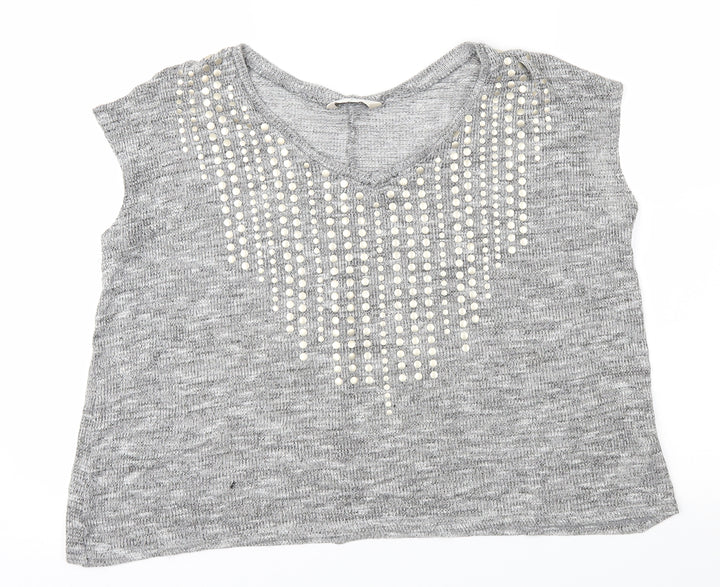 Miss Selfridge Womens Grey   Pullover Jumper Size 6