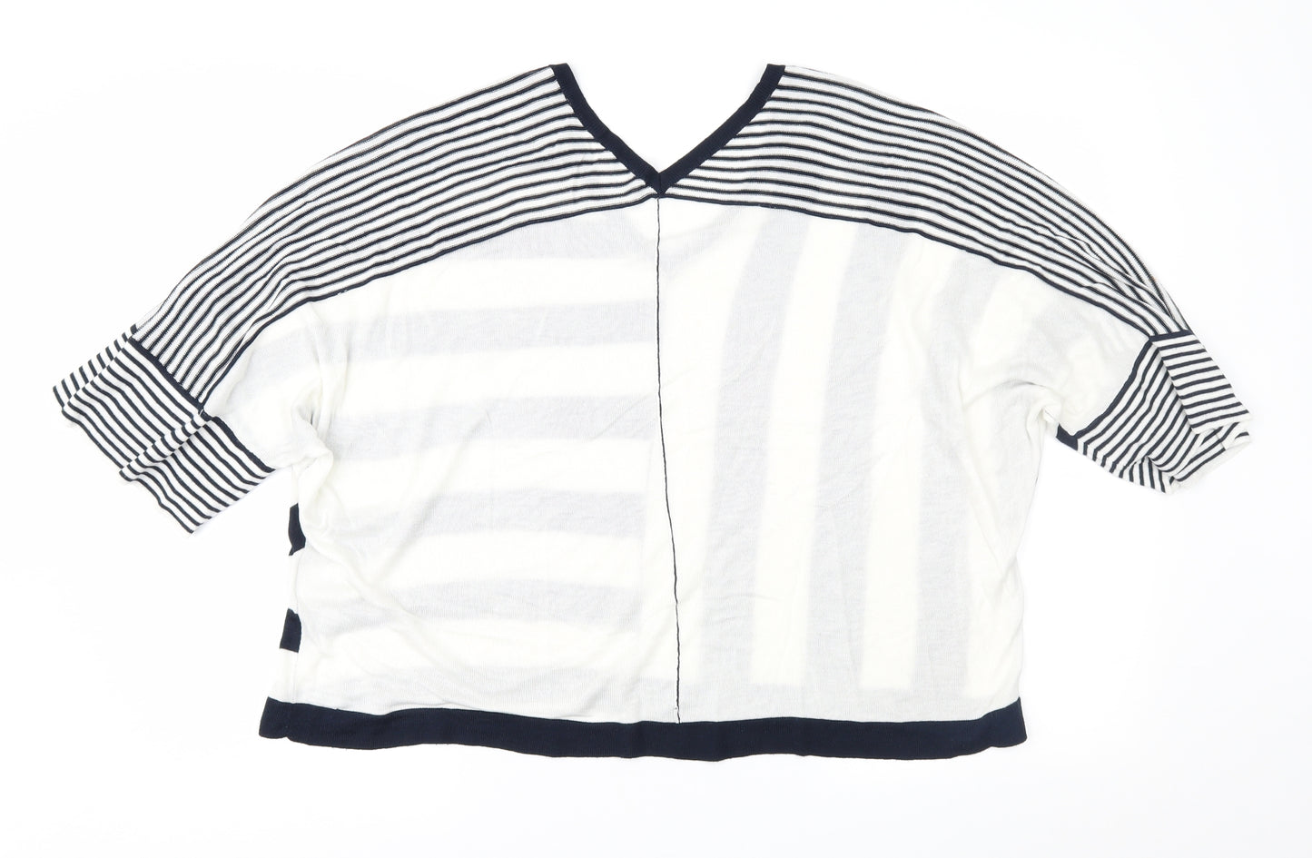 NEXT Womens Blue Striped  Pullover Jumper Size M