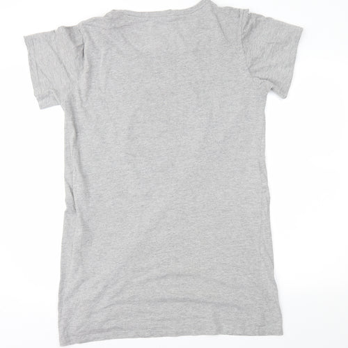 Rosie Womens Grey Geometric  Top Nightshirt Size 14