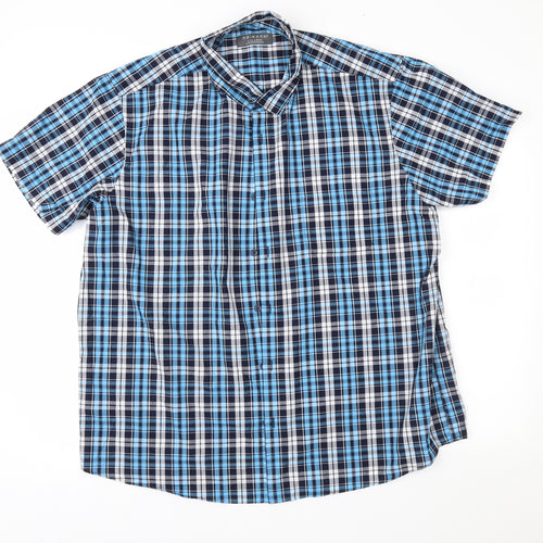 Primark Mens Blue Check   Button-Up Size 2XL