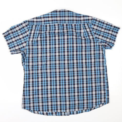 Primark Mens Blue Check   Button-Up Size 2XL