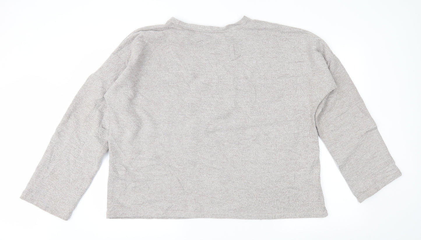 Zara Womens Brown   Pullover Sweatshirt Size S