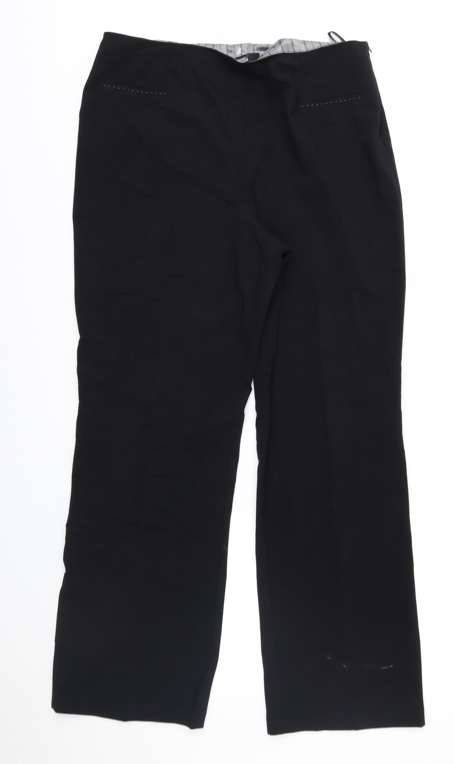 Marks and Spencer Womens Black   Trousers  Size 14 L30 in
