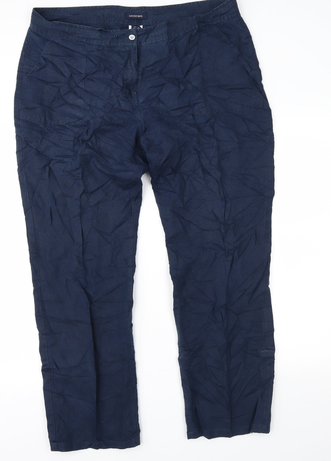 Lands' End Womens Blue   Trousers  Size 18 L30 in