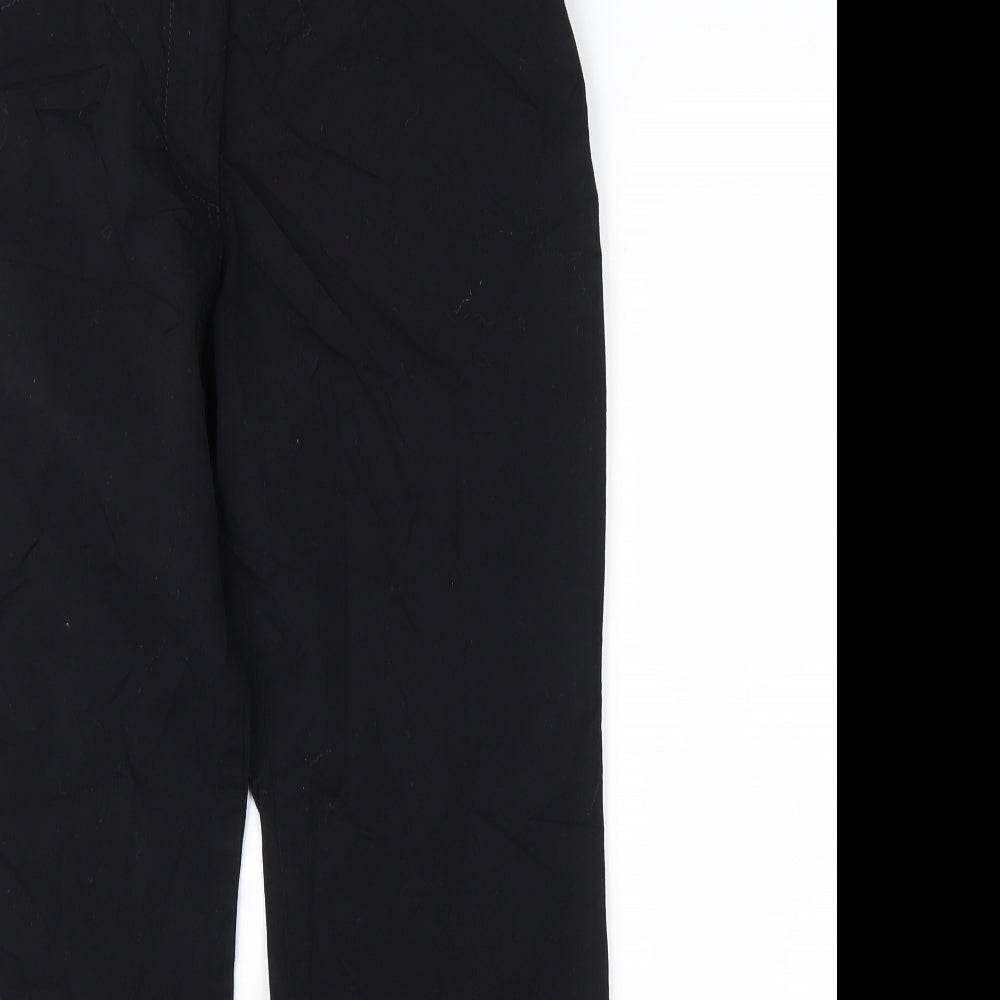 Marks and Spencer Womens Black   Chino Trousers Size 12 L25 in