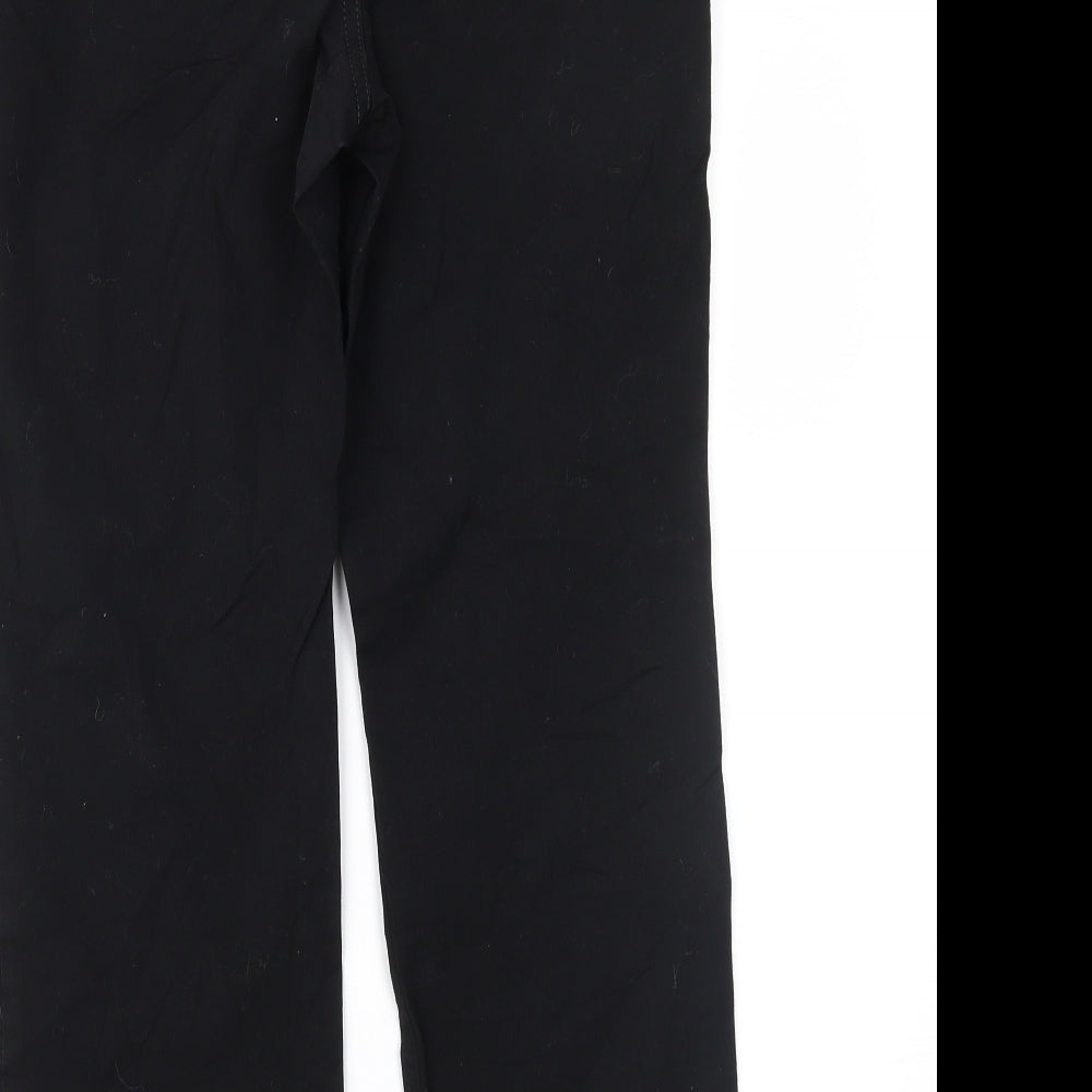 Marks and Spencer Womens Black   Chino Trousers Size 12 L25 in