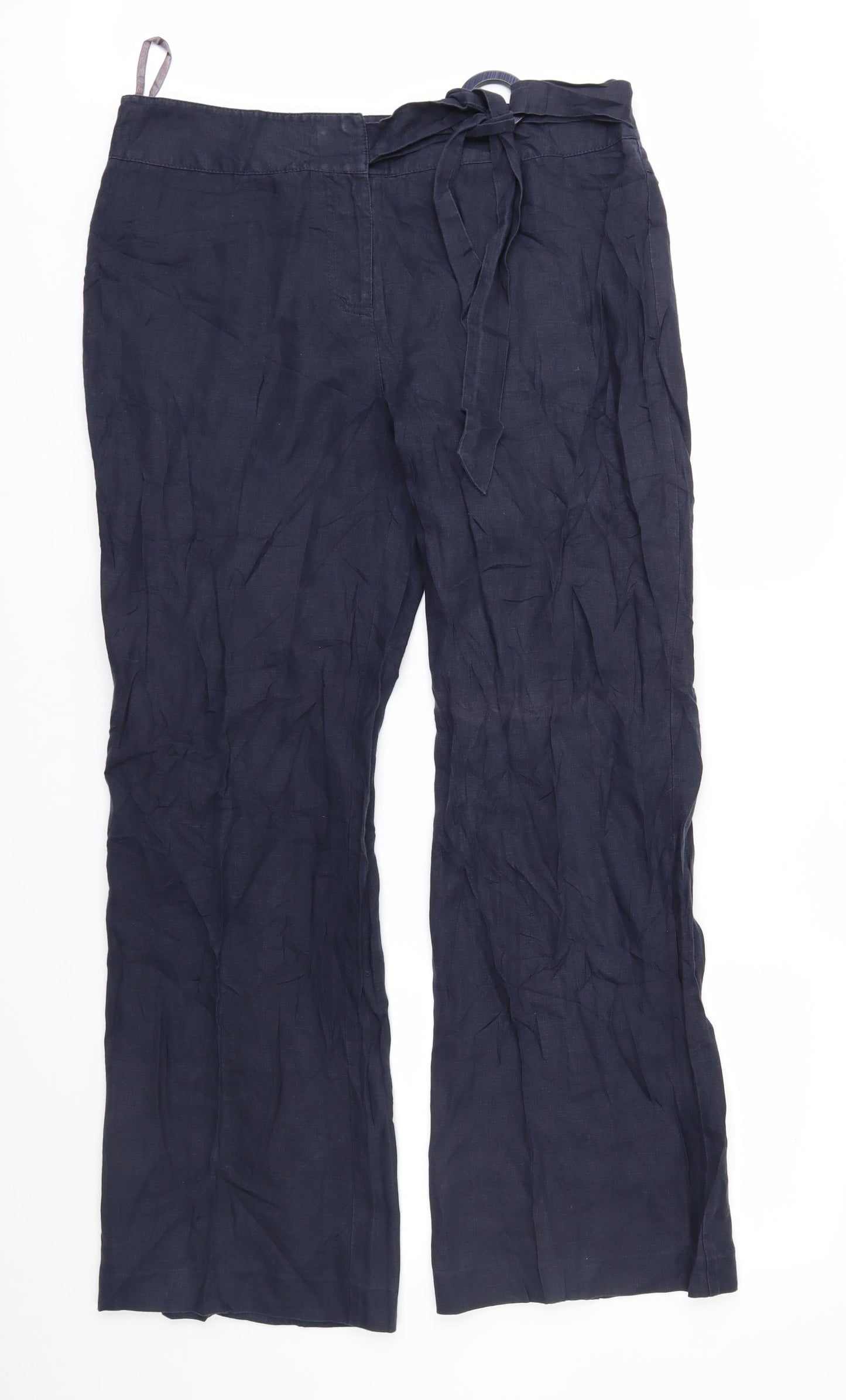 Per Una Womens Blue   Trousers  Size 14 L30 in
