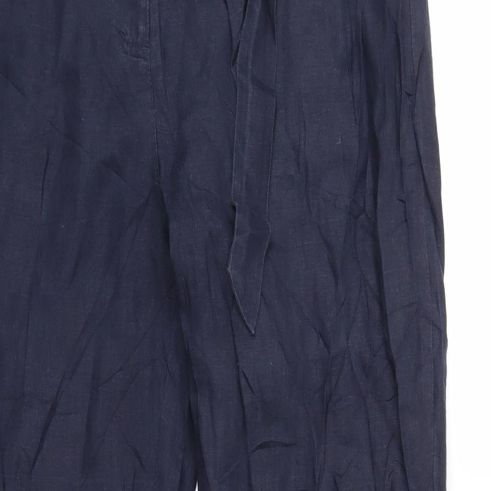 Per Una Womens Blue   Trousers  Size 14 L30 in