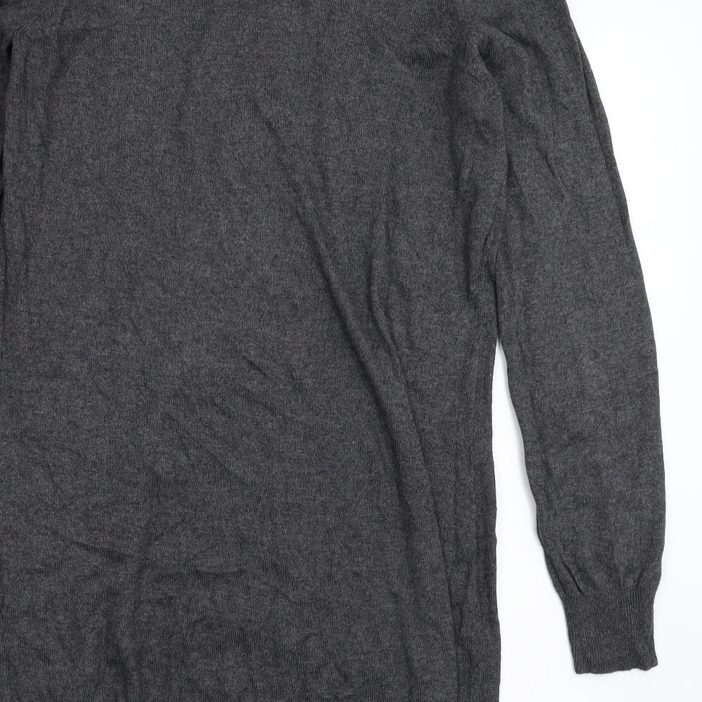 George Womens Grey  Knit Jumper Dress  Size 14