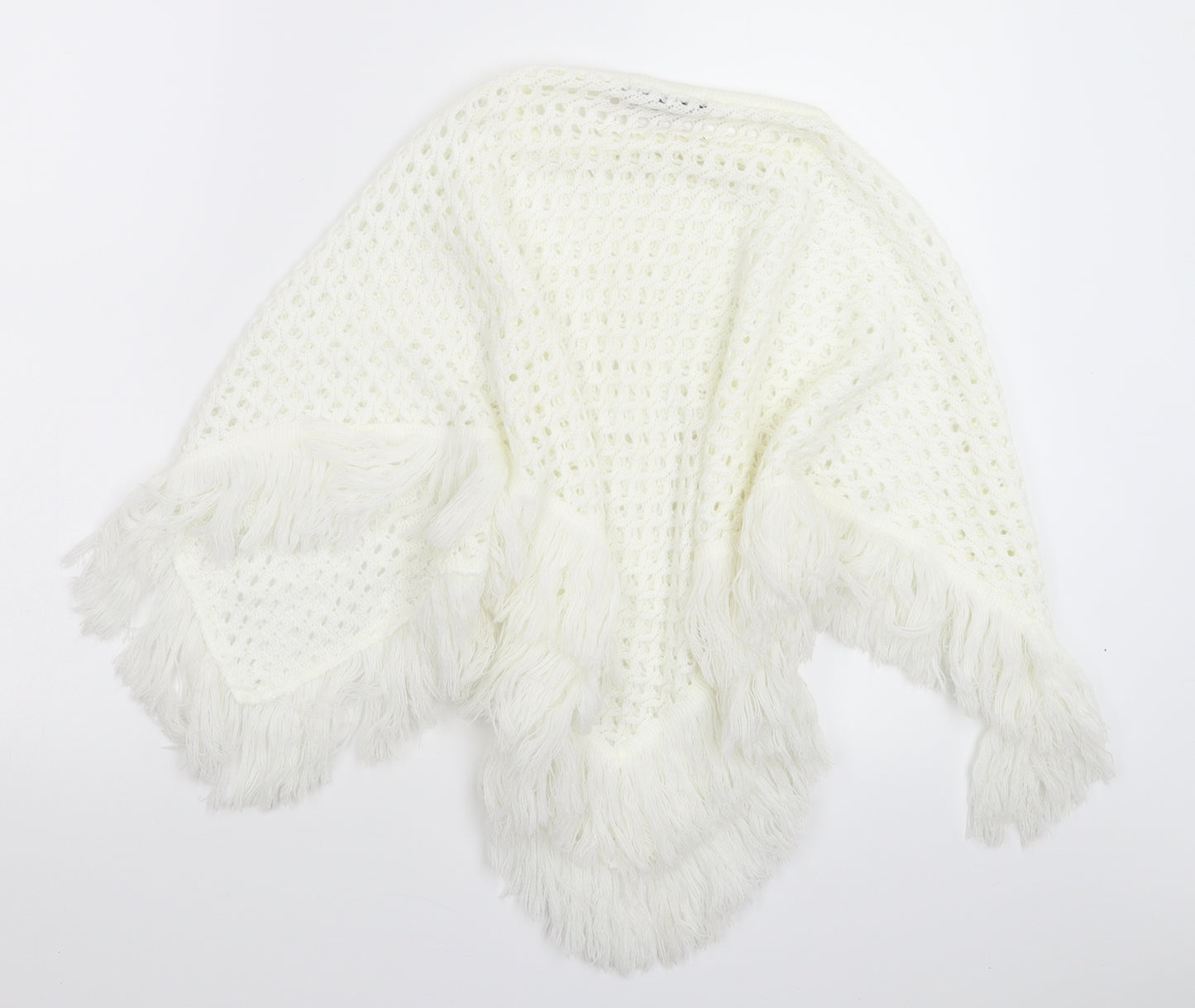 Glimpse Womens White  Knit Cape Jumper Size 10