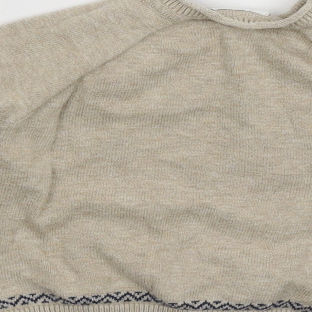 NEXT Boys Grey  Knit Pullover Jumper Size 3-6 Months