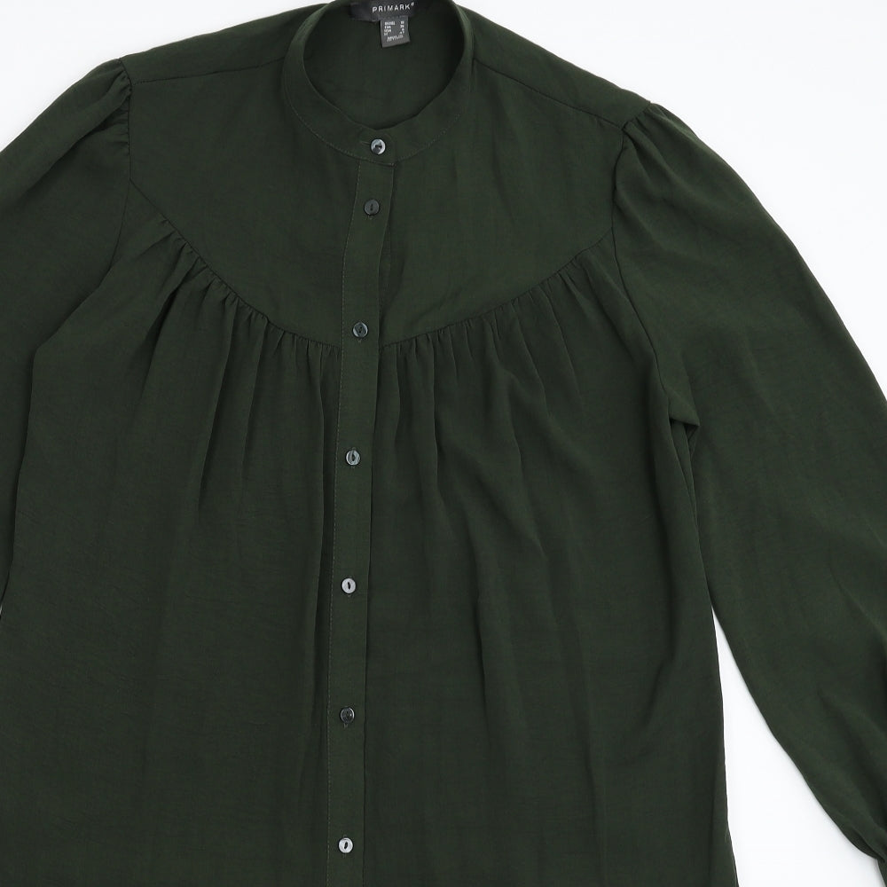 Primark Womens Green   Shirt Dress  Size 10